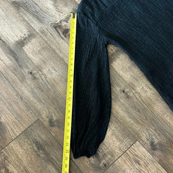 NWT Charlie Holiday Anthropology Isla Mini Dress Size 2 Black Textured - Picture 13 of 17